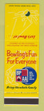 Matchbook Cover - BPAA Bowling Association  SAMPLE