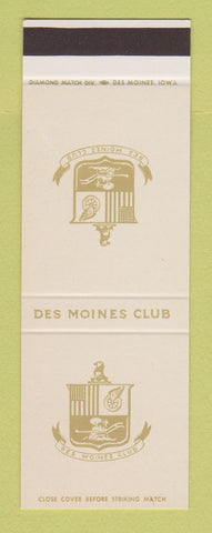 Matchbook Cover - Des Moines Club IA SAMPLE
