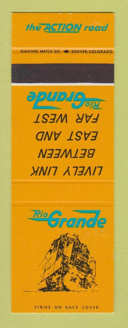 Matchbook Cover - Rio Grande Railroad  SAMPLE