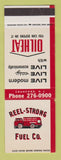 Matchbook Cover - Reel Strong Fuel Heating Cranford NJ SAMPLE