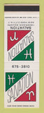 Matchbook Cover - Salvation New York City WEAR SAMPLE