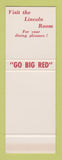 Matchbook Cover - University of Nebraska Cornhuskers Lincoln NE SAMPLE