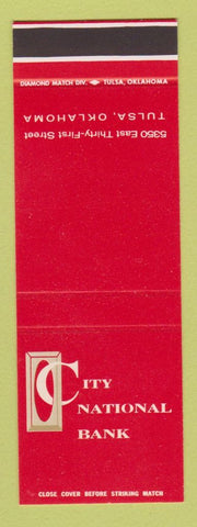 Matchbook Cover - City National Bank Tulsa OK SAMPLE