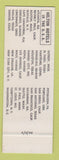 Matchbook Cover - Hilton Hotel New Orleans LA SAMPLE