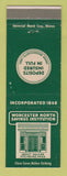 Matchbook Cover - Worcester North Savings Institution MA
