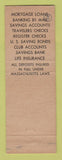 Matchbook Cover - Worcester North Savings Institution MA