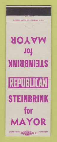 Matchbook Cover - Steinbrink for Mayor Election
