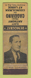 Matchbook Cover - Anthony Dave Caggiano Councilman Election WORN
