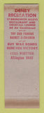 Matchbook Cover - Hayes Jewelry WWII  Denby Recreation WEAR