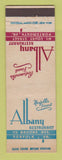 Matchbook Cover - Albany Restaurant Portsmouth NH Norfolk WWII