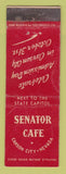 Matchbook Cover - Senator Cafe Carson City NV WORN