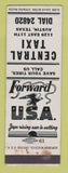 Matchbook Cover - Central Taxi Austin TX WWII WEAR