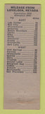 Matchbook Cover - Sunset Auto Court motel Lovelock NV WEAR