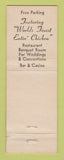 Matchbook Cover - Mizpah Hotel Tonopah NV WORN