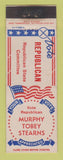 Matchbook Cover - Murphy Tobey Stearns Republican WEAR