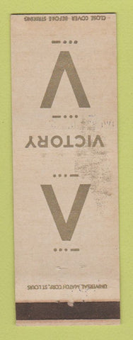 Matchbook Cover - WWII Victory Colin's Cafe Brownwood TX WEAR