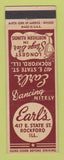 Matchbook Cover - Earl's Rockford IL WWII