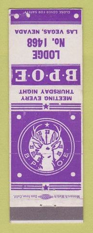 Matchbook Cover - Elks Lodge Las Vegas NV