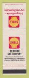 Matchbook Cover - Shell oil gas Wytheville VA #1