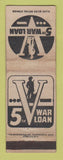 Matchbook Cover - WWII 5th War Loan Ohio Match WORN