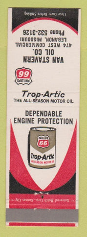 Matchbook Cover - Phillips 66 oil gas Van Stavern Lebanon MO