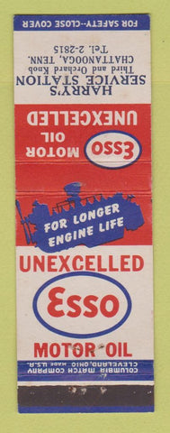 Matchbook Cover - Esso oil gas Harry's Chattanooga TN