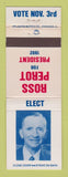 Matchbook Cover - Ross Perot for President 1992 WEAR