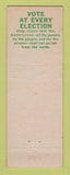 Matchbook Cover - Chauncey Depuy for Judge Franklin County Courts 1955 WEAR
