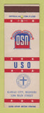 Matchbook Cover - USO Club Kansas City MO WWII?