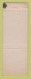 Matchbook Cover - Charles Stone Jr Councilman 1st Ward 1956