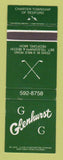 Matchbook Cover - Glenhurst Golf Club Redford MI WEAR