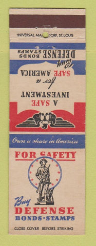 Matchbook Cover - WWII Buy Dons Universal Match