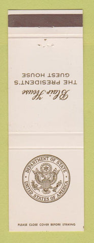 Matchbook Cover - Blair House President's Guest House Washington DC