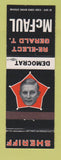 Matchbook Cover - Gerald McFaul Sheriff Election Cleveland OH