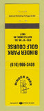 Matchbook Cover - Binder Park Golf Course Battle Creek MI