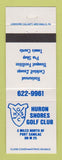 Matchbook Cover - Huron Shores Golf Club Port Sanilac MI