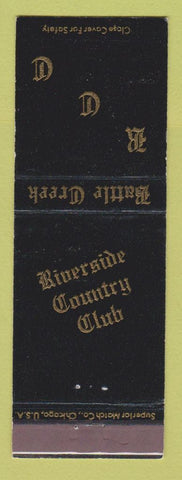 Matchbook Cover - Riverside Country Club Battle Creek MI