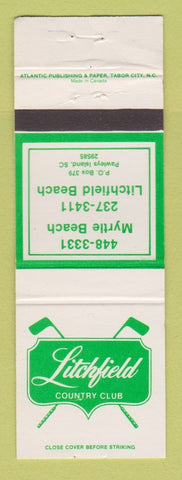 Matchbook Cover - Litchfield Country Club Pawleys Island SC