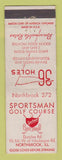 Matchbook Cover - Sportsman Golf Course Northbrook IL WORN