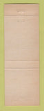 Matchbook Cover - George Bridenhager Judge Election Franklin Union County IN