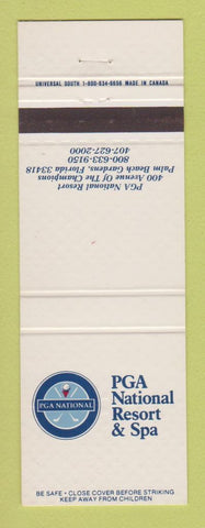 Matchbook Cover - PGA National Resort golf Palm Beach Gardens FL