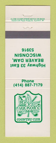 Matchbook Cover - Old Hickory Country Club Beaver Dam WI