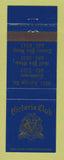 Matchbook Cover - Victoria Club Golf
