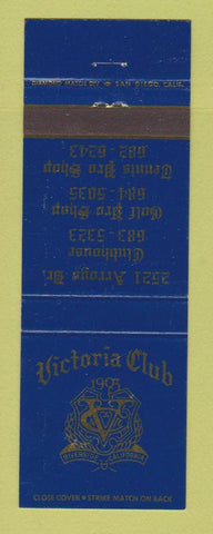 Matchbook Cover - Victoria Club Golf
