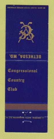 Matchbook Cover - Congressional Country Club Bethesda MD