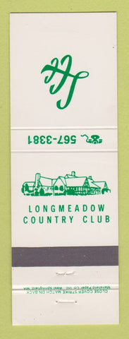 Matchbook Cover - Longmeadow Country Club