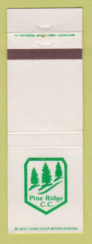 Matchbook Cover - Pine Ridge Country Club