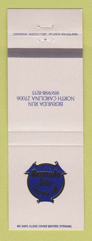 Matchbook Cover - Bermuda Run Country Club NC
