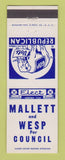 Matchbook Cover - Wallett and Wesp for Council Election