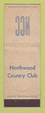 Matchbook Cover - Northwood Country Club